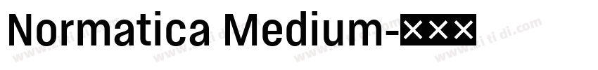Normatica Medium字体转换 Normatica Medium字体转换
